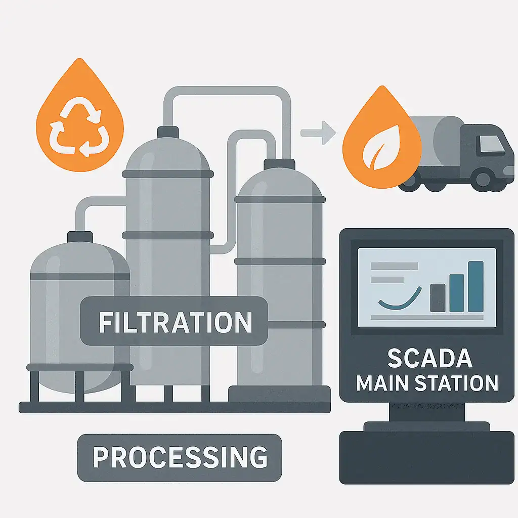 Automated biodiesel plant with PLC–SCADA, blending and tank farm monitoring